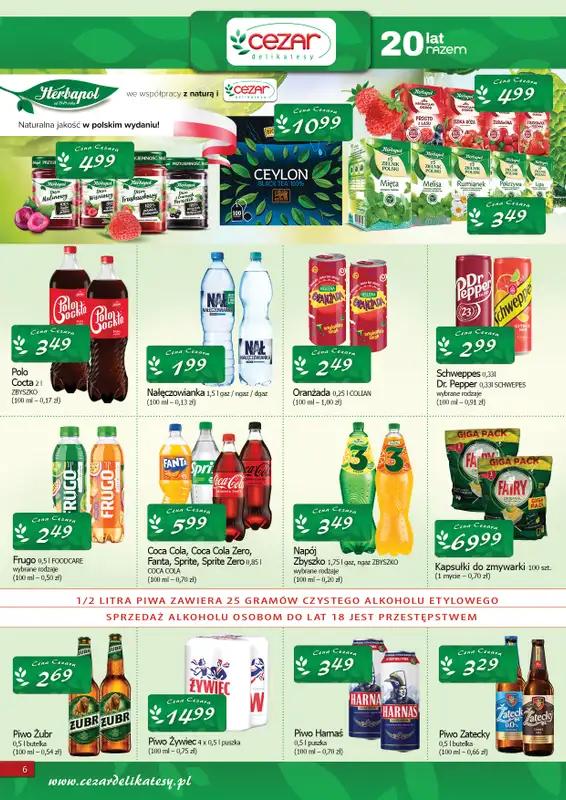 CEZAR Delikatesy - gazetka promocyjna Gazetka od czwartku 11.09 do środy 24.09 - strona 6