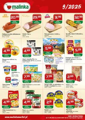 MALINKA - gazetka promocyjna Gazetka od czwartku 11.09 do środy 24.09