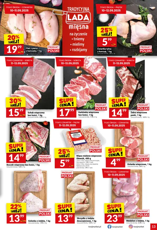 Twój Market - gazetka promocyjna Gazetka od środy 10.09 do wtorku 16.09 - strona 13