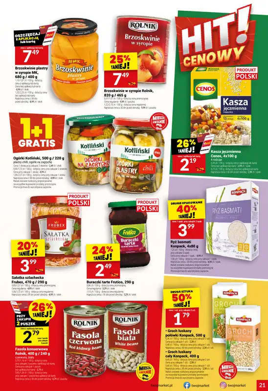 Twój Market - gazetka promocyjna Gazetka od środy 10.09 do wtorku 16.09 - strona 21