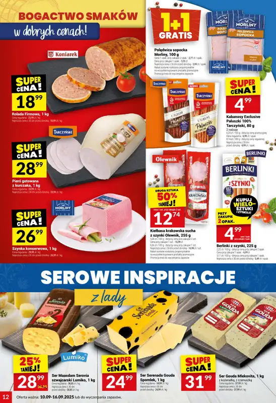 Twój Market - gazetka promocyjna Gazetka od środy 10.09 do wtorku 16.09 - strona 12