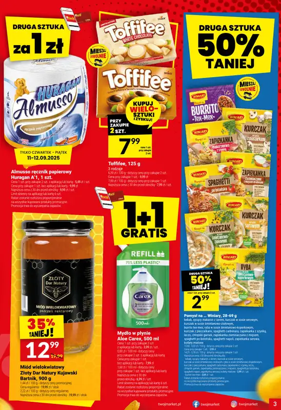 Twój Market - gazetka promocyjna Gazetka od środy 10.09 do wtorku 16.09 - strona 3