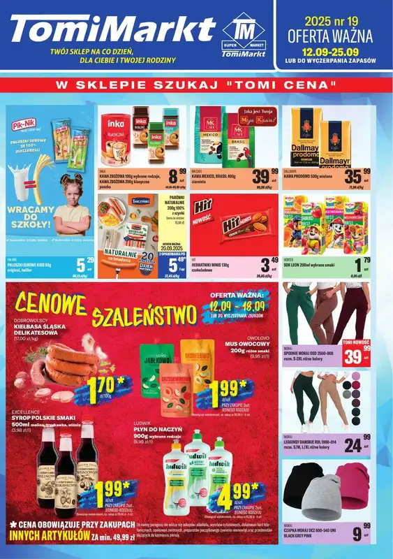 Tomi Markt - gazetka promocyjna Gazetka od piątku 12.09 do czwartku 25.09