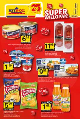 Hitpol - gazetka promocyjna HITY z Gazetki! od piątku 19.09 do niedzieli 28.09