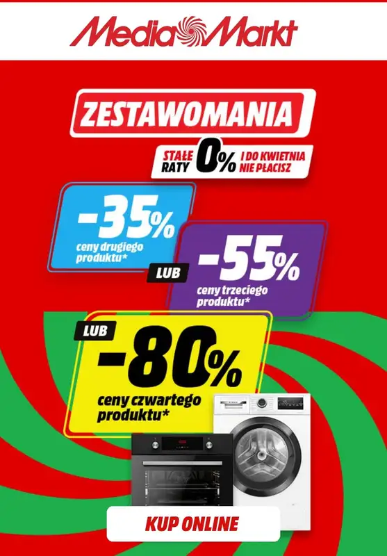 Media Markt - gazetka promocyjna ZESTAWOMANIA -80% na czwarty produkt od piątku 12.09 do środy 24.09