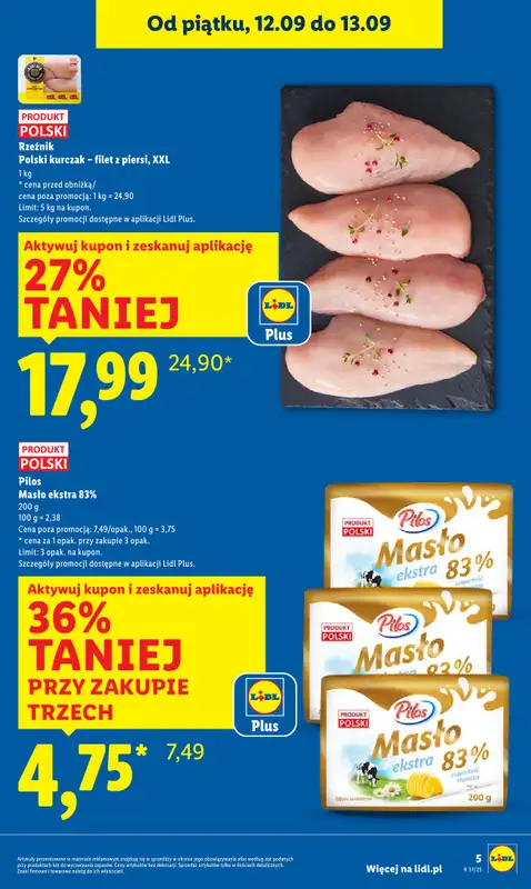 Lidl - gazetka promocyjna Oferta od czwartku od czwartku 11.09 do soboty 13.09 - strona 5