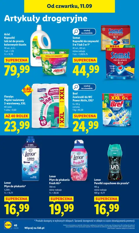 Lidl - gazetka promocyjna Oferta od czwartku od czwartku 11.09 do soboty 13.09 - strona 52