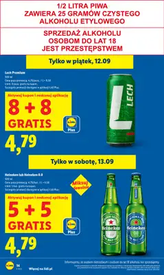 Lidl - gazetka promocyjna Oferta od czwartku od czwartku 11.09 do soboty 13.09 - strona 14