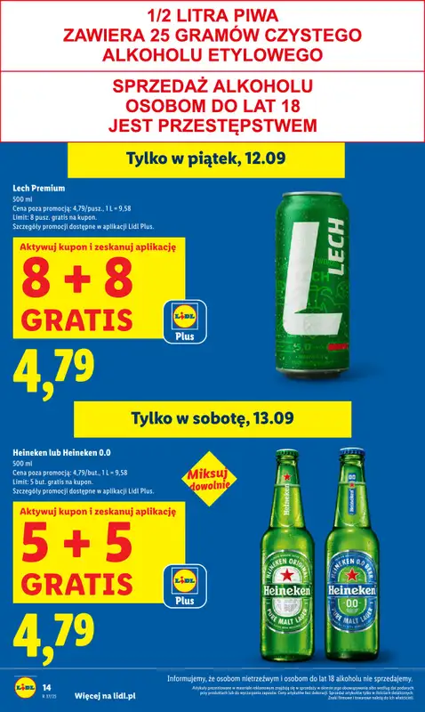 Lidl - gazetka promocyjna Oferta od czwartku od czwartku 11.09 do soboty 13.09 - strona 14