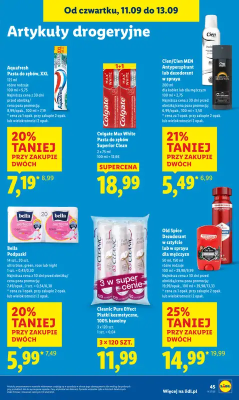 Lidl - gazetka promocyjna Oferta od czwartku od czwartku 11.09 do soboty 13.09 - strona 51