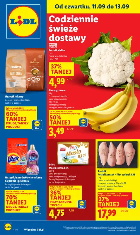 Lidl - gazetka promocyjna Oferta od czwartku od czwartku 11.09 do soboty 13.09