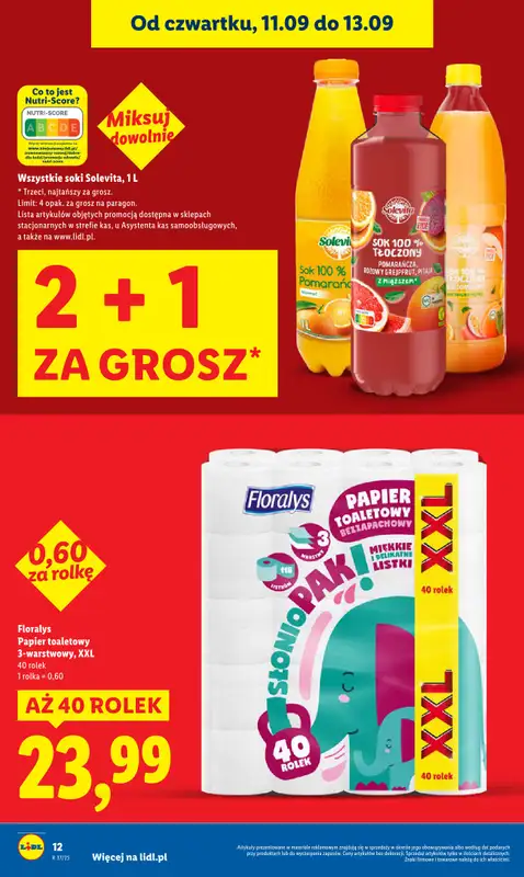 Lidl - gazetka promocyjna Oferta od czwartku od czwartku 11.09 do soboty 13.09 - strona 12