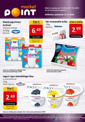 Market Point - gazetka promocyjna Gazetka od poniedziałku 15.09 do środy 01.10