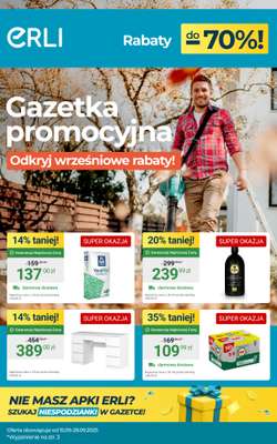 Erli - gazetka promocyjna Zobacz HOT OKAZJE! od poniedziałku 15.09 do niedzieli 28.09