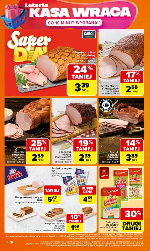 Carrefour Market - gazetka promocyjna Gazetka Carrefour Market od poniedziałku od poniedziałku 15.09 do soboty 20.09 - strona 16