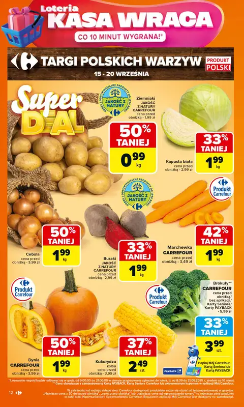 Carrefour Market - gazetka promocyjna Gazetka Carrefour Market od poniedziałku od poniedziałku 15.09 do soboty 20.09 - strona 12