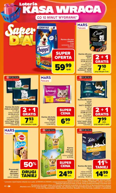 Carrefour Market - gazetka promocyjna Gazetka Carrefour Market od poniedziałku od poniedziałku 15.09 do soboty 20.09 - strona 40