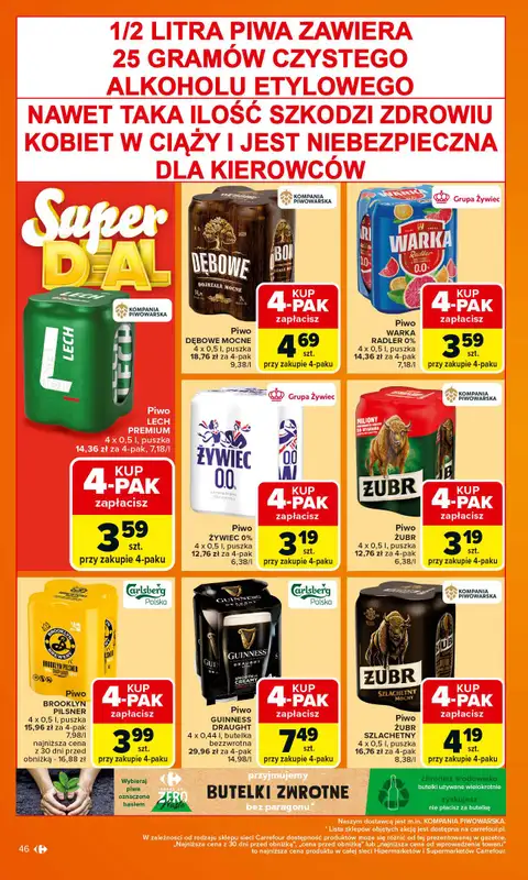 Carrefour Market - gazetka promocyjna Gazetka Carrefour Market od poniedziałku od poniedziałku 15.09 do soboty 20.09 - strona 46