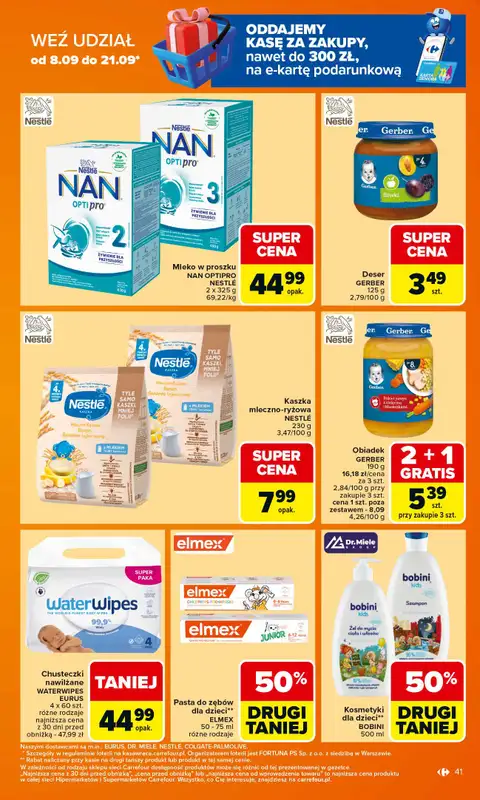 Carrefour Market - gazetka promocyjna Gazetka Carrefour Market od poniedziałku od poniedziałku 15.09 do soboty 20.09 - strona 41
