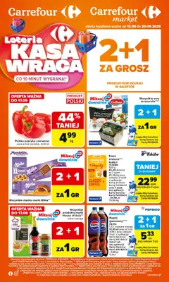 Carrefour Market - gazetka promocyjna Gazetka Carrefour Market od poniedziałku od poniedziałku 15.09 do soboty 20.09