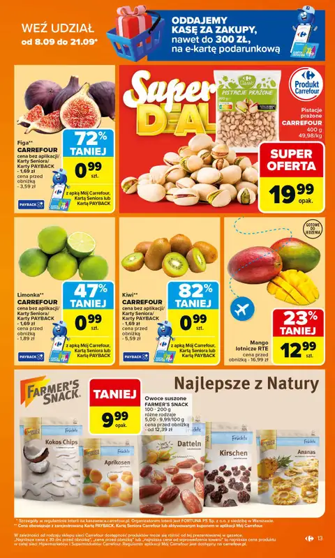 Carrefour Market - gazetka promocyjna Gazetka Carrefour Market od poniedziałku od poniedziałku 15.09 do soboty 20.09 - strona 13