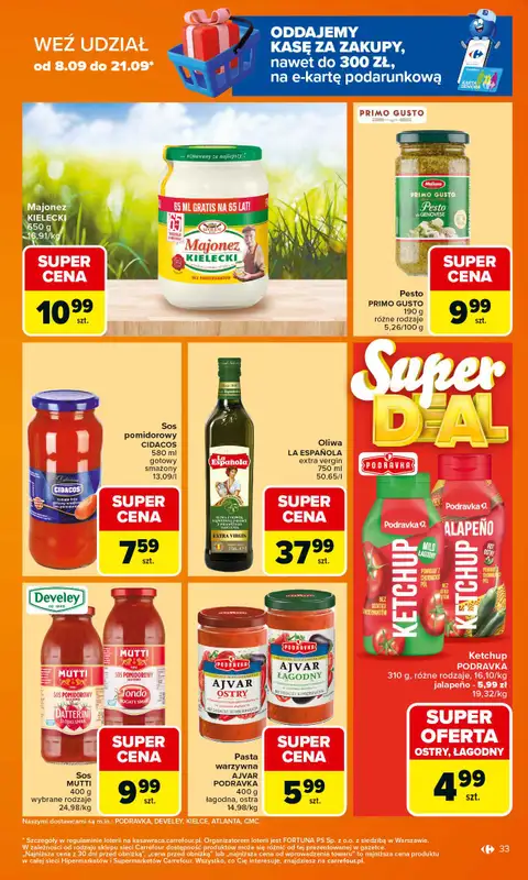 Carrefour Market - gazetka promocyjna Gazetka Carrefour Market od poniedziałku od poniedziałku 15.09 do soboty 20.09 - strona 33