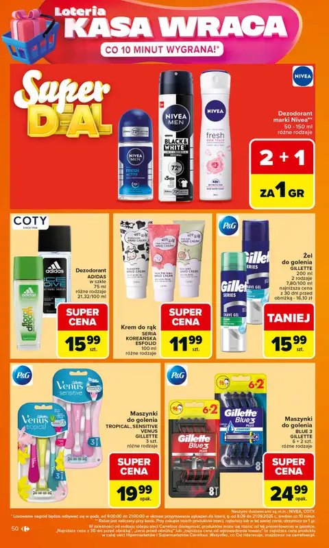 Carrefour Market - gazetka promocyjna Gazetka Carrefour Market od poniedziałku od poniedziałku 15.09 do soboty 20.09 - strona 50