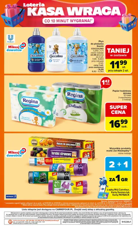 Carrefour Market - gazetka promocyjna Gazetka Carrefour Market od poniedziałku od poniedziałku 15.09 do soboty 20.09 - strona 56