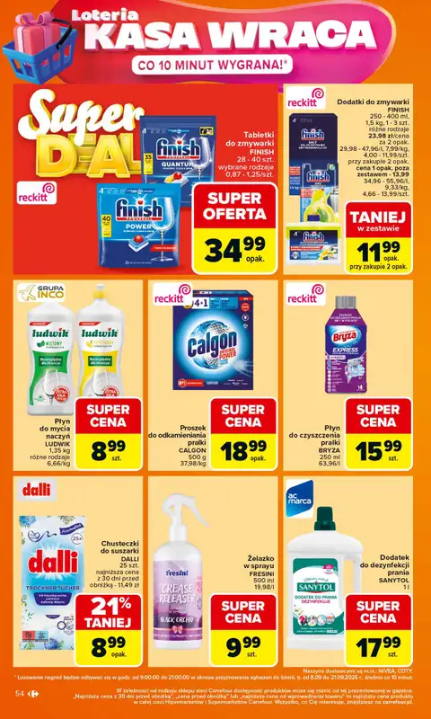 Carrefour Market - gazetka promocyjna Gazetka Carrefour Market od poniedziałku od poniedziałku 15.09 do soboty 20.09 - strona 54