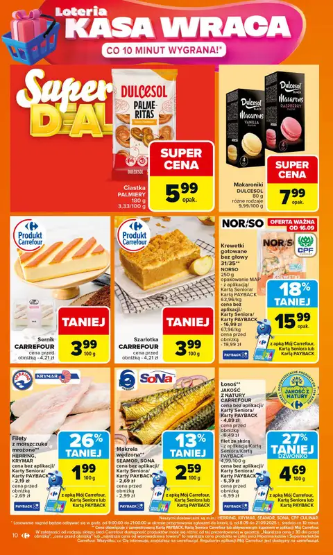 Carrefour Market - gazetka promocyjna Gazetka Carrefour Market od poniedziałku od poniedziałku 15.09 do soboty 20.09 - strona 10