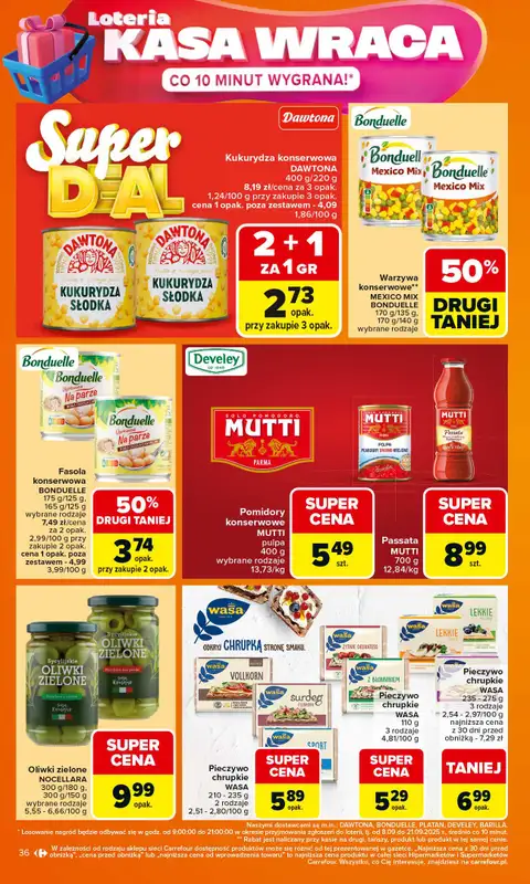 Carrefour Market - gazetka promocyjna Gazetka Carrefour Market od poniedziałku od poniedziałku 15.09 do soboty 20.09 - strona 36