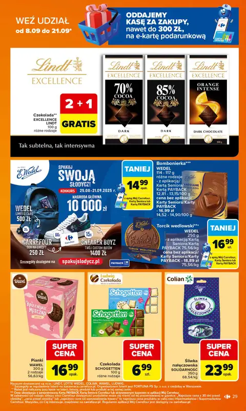 Carrefour Market - gazetka promocyjna Gazetka Carrefour Market od poniedziałku od poniedziałku 15.09 do soboty 20.09 - strona 29