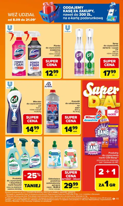 Carrefour Market - gazetka promocyjna Gazetka Carrefour Market od poniedziałku od poniedziałku 15.09 do soboty 20.09 - strona 55