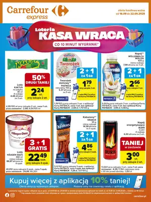 Carrefour Express - gazetka promocyjna Gazetka Express od wtorku 16.09 do poniedziałku 22.09 Carrefour Express - gazetka promocyjna Gazetka Express od wtorku 16.09 do poniedziałku 22.09