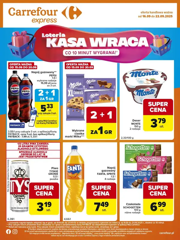 Carrefour Express - gazetka promocyjna Gazetka Express od wtorku 16.09 do poniedziałku 22.09 - strona 2