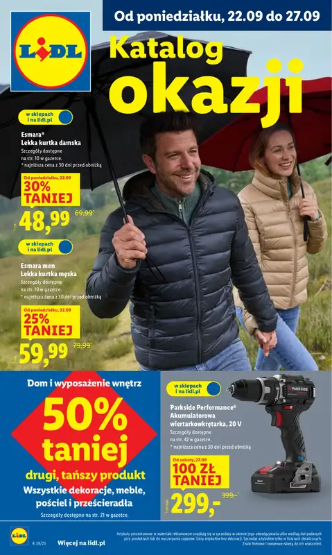 Lidl - gazetka promocyjna Katalog od poniedziałku 22.09 do soboty 27.09