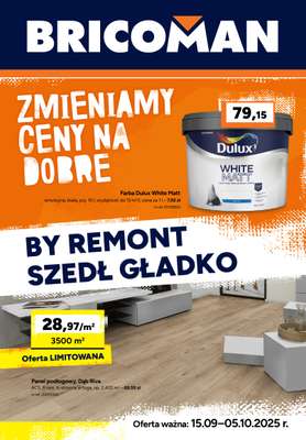 Bricoman - gazetka promocyjna Gazetka od poniedziałku 15.09 do niedzieli 05.10