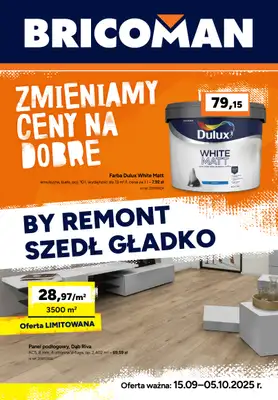 Bricoman - gazetka promocyjna Gazetka od poniedziałku 15.09 do niedzieli 05.10