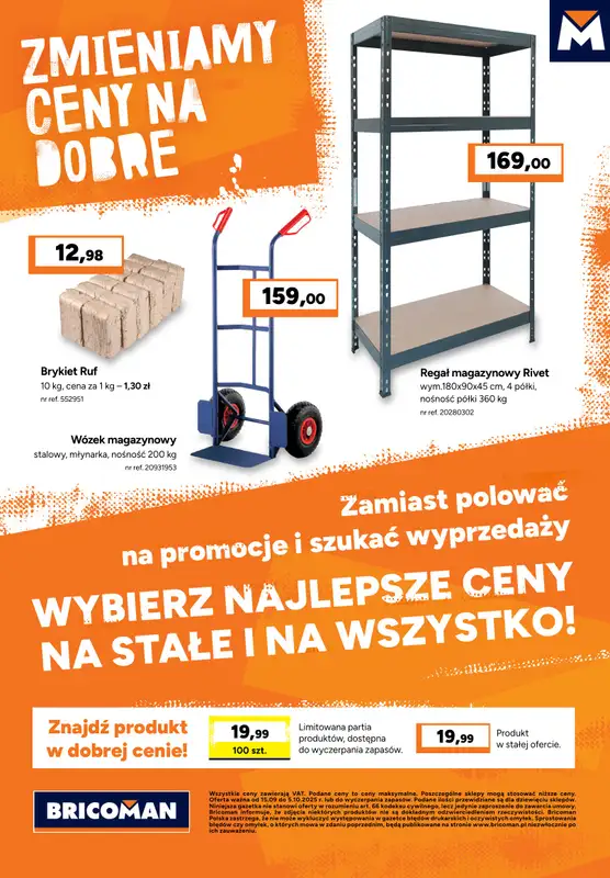 Bricoman - gazetka promocyjna Gazetka od poniedziałku 15.09 do niedzieli 05.10 - strona 12