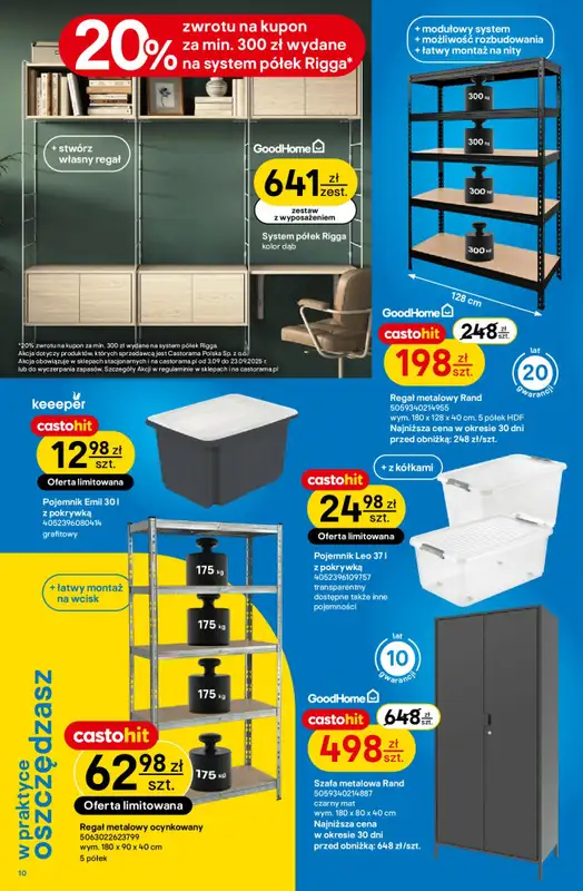 Castorama - gazetka promocyjna Gazetka od środy 03.09 do wtorku 23.09 - strona 10