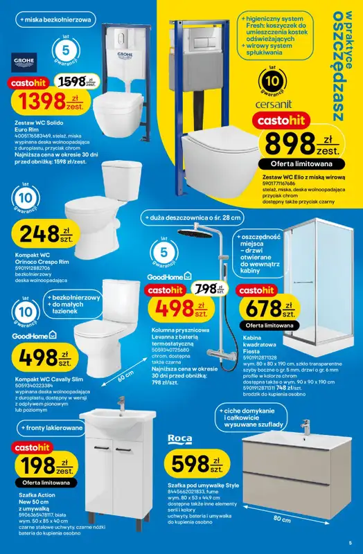 Castorama - gazetka promocyjna Gazetka od środy 03.09 do wtorku 23.09 - strona 5
