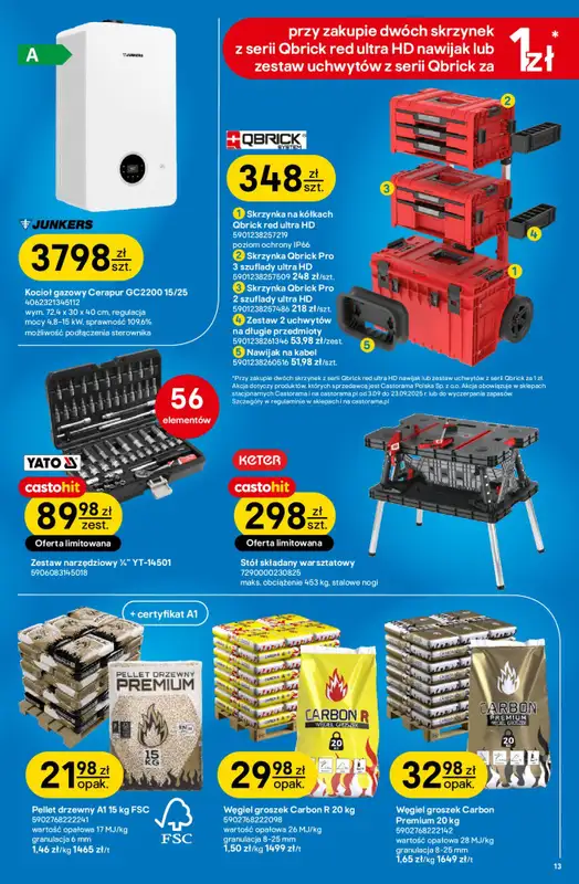 Castorama - gazetka promocyjna Gazetka od środy 03.09 do wtorku 23.09 - strona 13