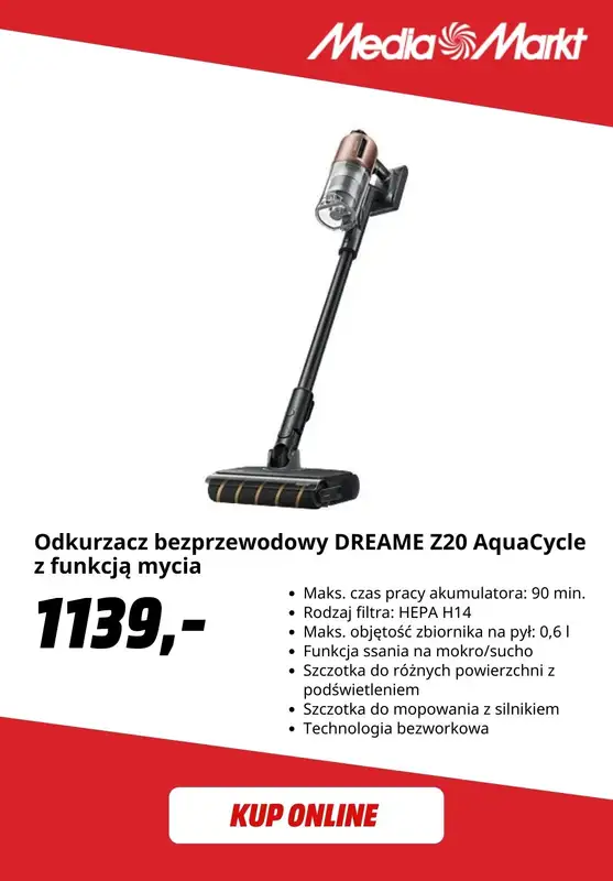 Media Markt - gazetka promocyjna Odkurzacze bezprzewodowe w super cenach! od poniedziałku 15.09 do środy 24.09 - strona 3