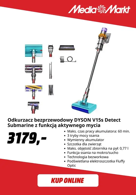 Media Markt - gazetka promocyjna Odkurzacze bezprzewodowe w super cenach! od poniedziałku 15.09 do środy 24.09 - strona 8
