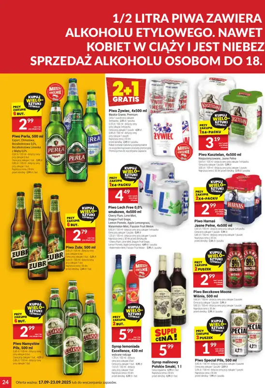 Twój Market - gazetka promocyjna Gazetka od środy 17.09 do wtorku 23.09 - strona 24