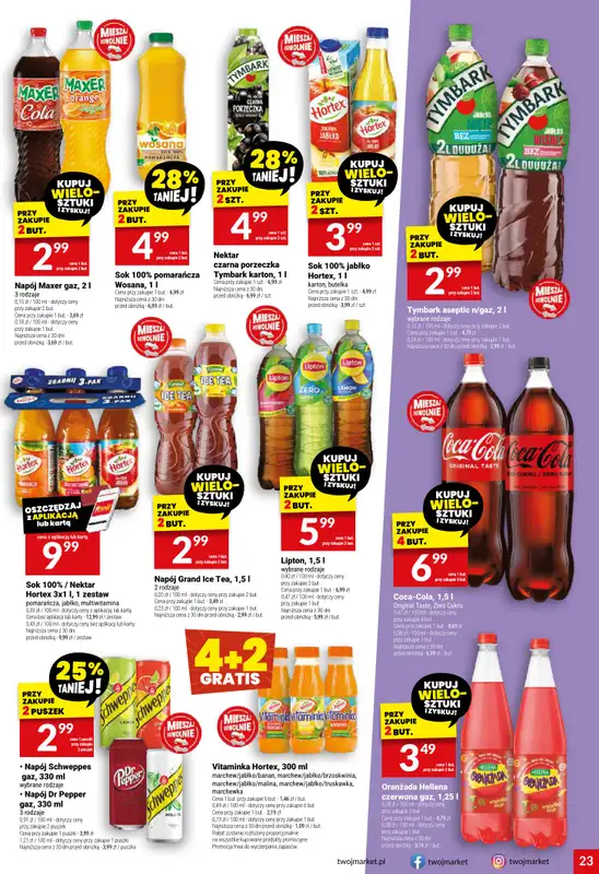 Twój Market - gazetka promocyjna Gazetka od środy 17.09 do wtorku 23.09 - strona 23