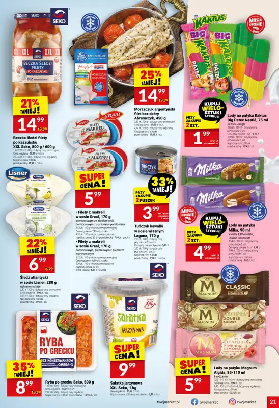 Twój Market - gazetka promocyjna Gazetka od środy 17.09 do wtorku 23.09 - strona 21