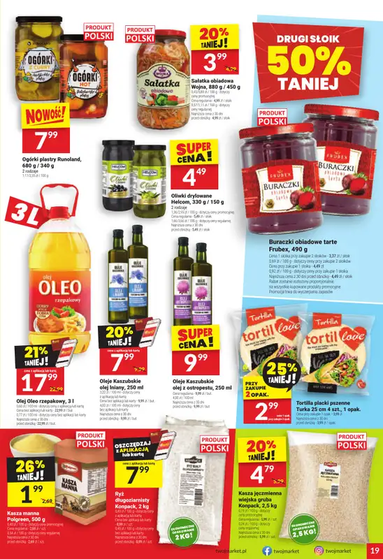 Twój Market - gazetka promocyjna Gazetka od środy 17.09 do wtorku 23.09 - strona 19