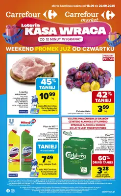 Carrefour Market - gazetka promocyjna Gazetka Weekend promek już od czwartku od czwartku 18.09 do soboty 20.09