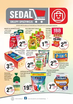 Sedal - gazetka promocyjna Gazetka od środy 17.09 do soboty 27.09